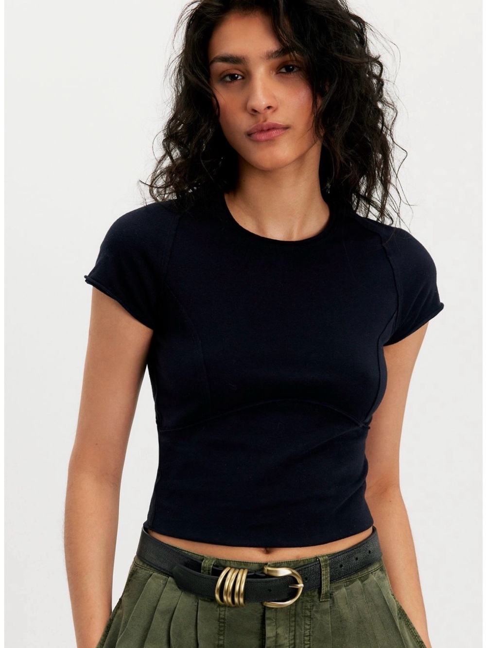 We The Free protagonist cropped cap sleeve tee